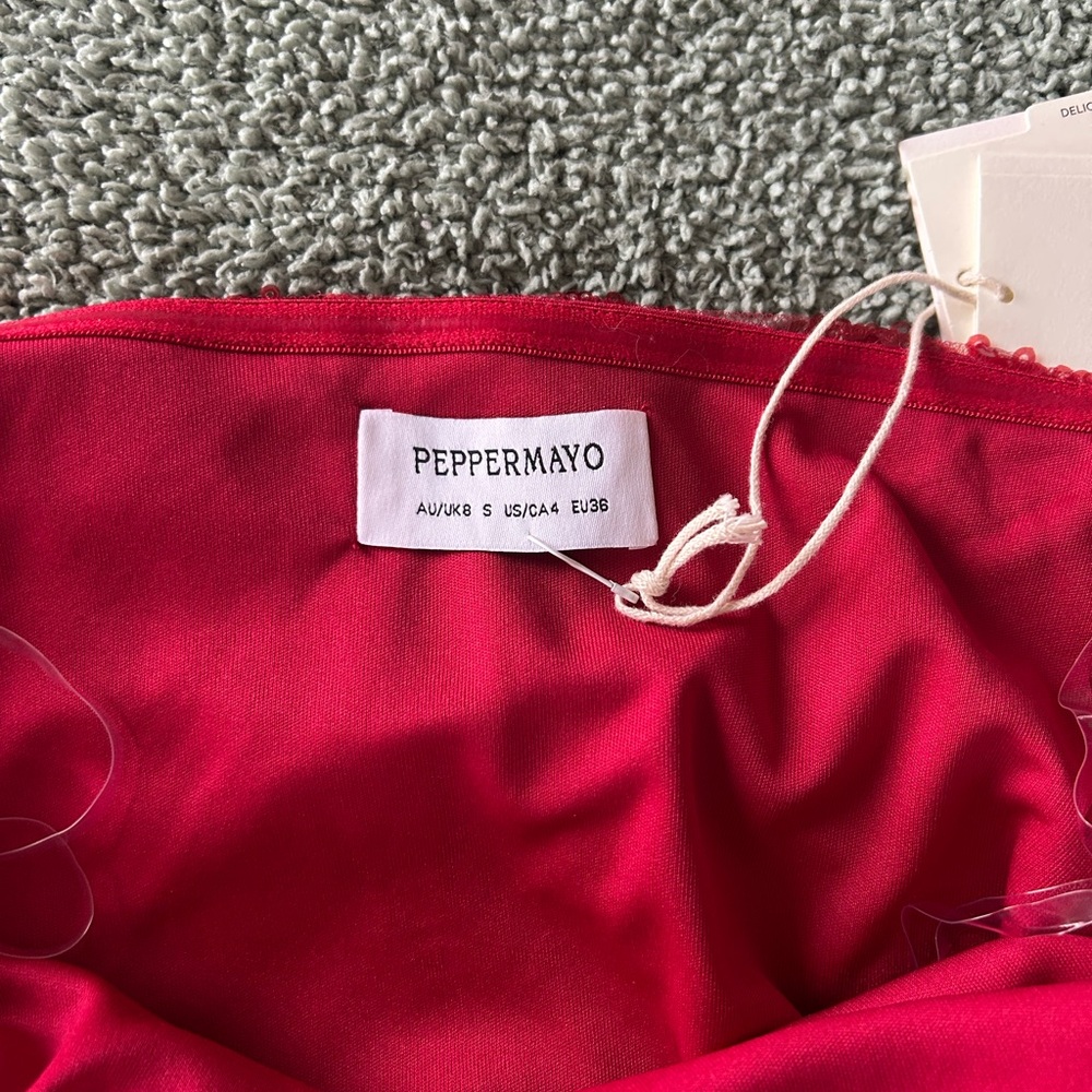Peppermayo Red Strapless Dress - Picture 8 of 9